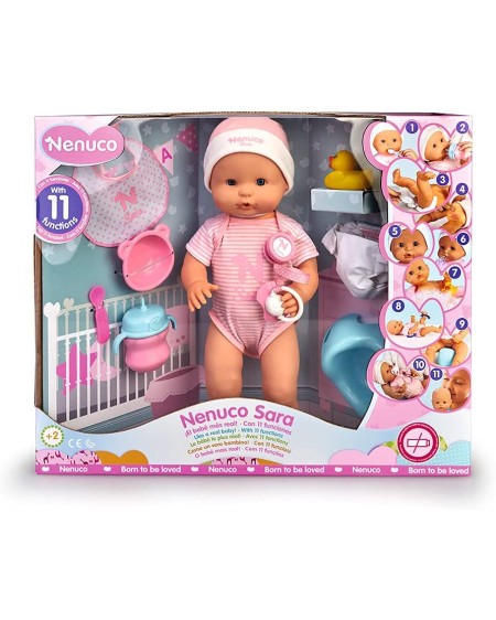 Nenuco Sara - Poupée Bébé 11 Fonctions - FLASH JOUET