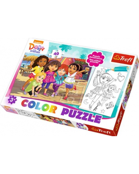 puzzle color 40pcs dora...