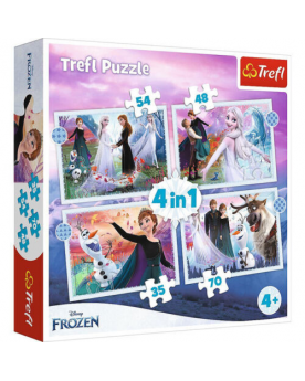 puzzle 4en1 la reine des...