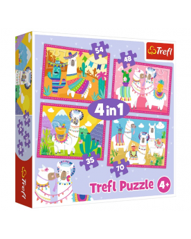 puzzle 4en1 lamas