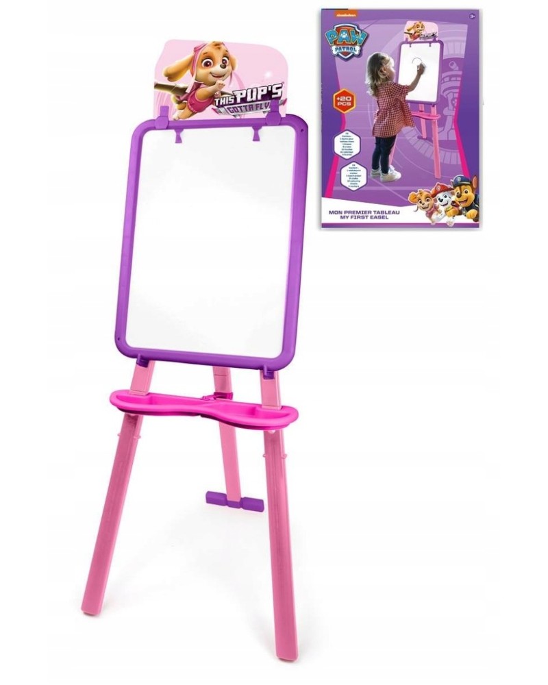 TABLEAU DOUBLE FACE PAW PATROL FILLE - FLASH JOUET