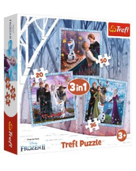 Puzzle 3 en 1 Reine Des Neiges