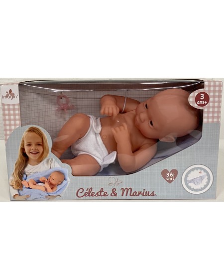 Poupon Baigneur Céleste & Marius 36cm - FLASH JOUET