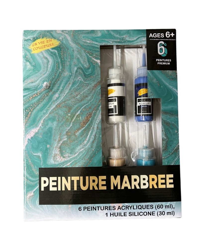 Kit peinture marbrée