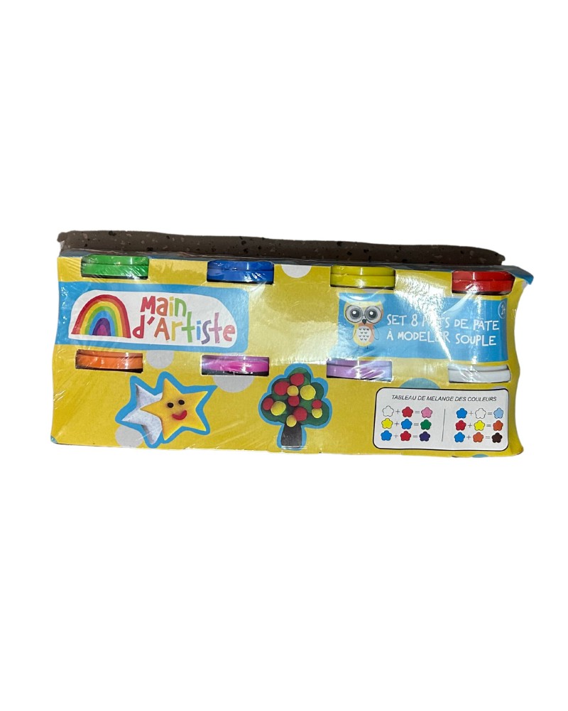 SET 8 POTS DE PATE A MODELER