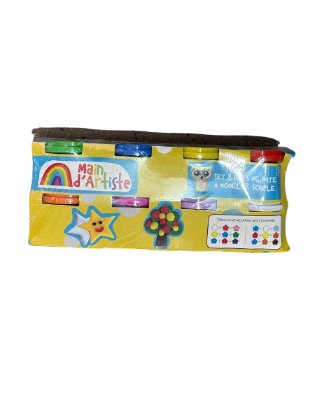 SET 8 POTS DE PATE A MODELER