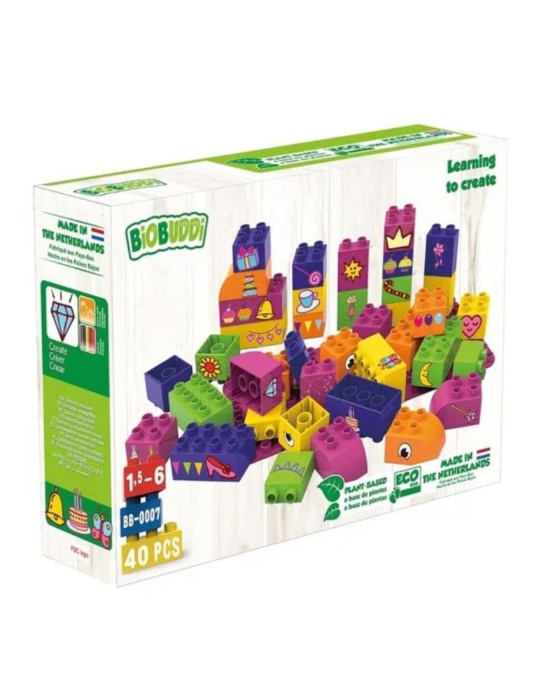 BiOBUDDi Jeu de Construction éducatif , 40 pcs.