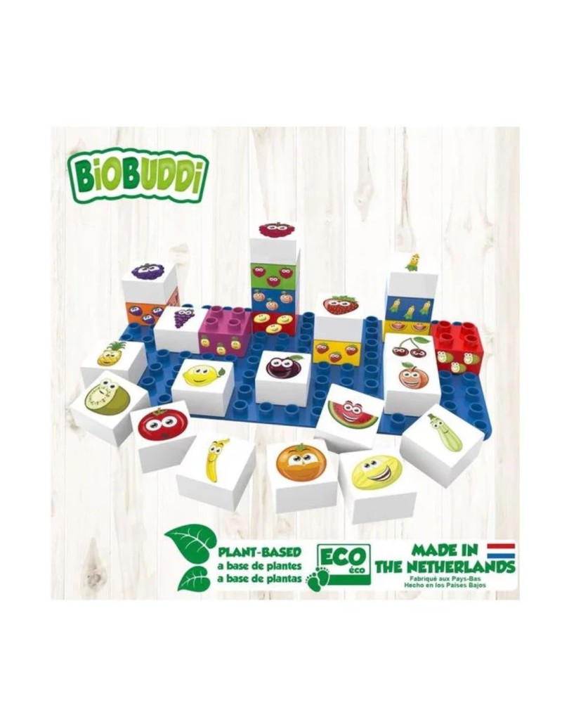 BiOBUDDi Jeu de Construction nourriture éducatif , 27 pcs.