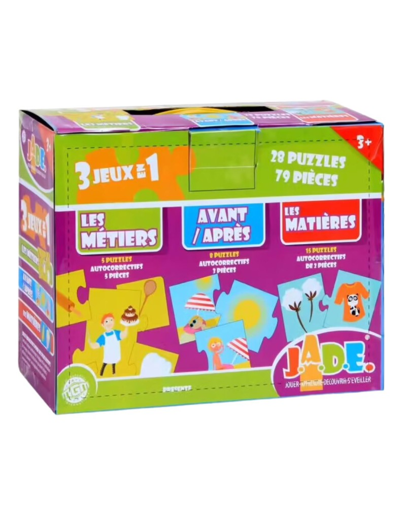 Jade 3 en 1 - les métiers - avant/après - les matières - FLASH JOUET
