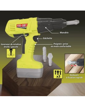 KID-OBY - Perceuse Visseuse Electrique Double Sens