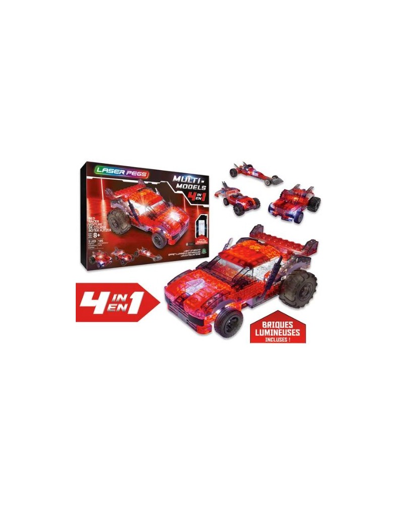 LASER PEGS - VEHICULE ROUGE - 4 EN 1 -