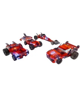 LASER PEGS - VEHICULE ROUGE - 4 EN 1 -