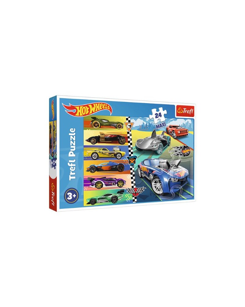Puzzles - Mattel Hot Wheels 24pcs