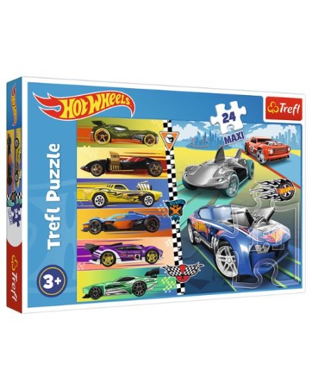 Puzzles - Mattel Hot Wheels 24pcs
