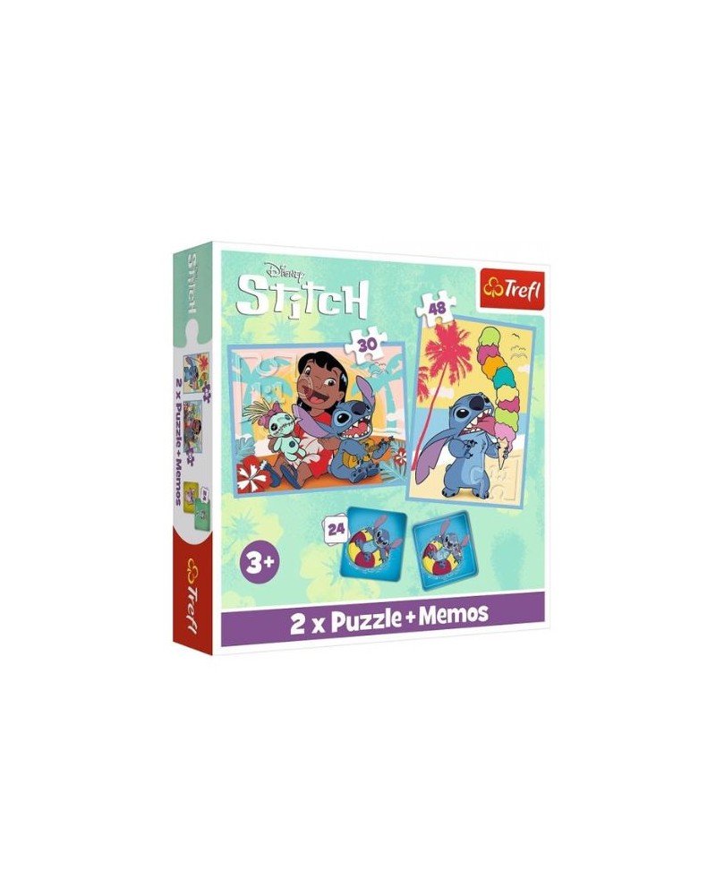 Puzzle - Disney Lilo&Stitch - 2 en 1 + memos