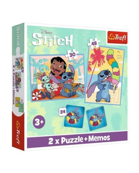 Puzzle - Disney Lilo&Stitch - 2 en 1 + memos