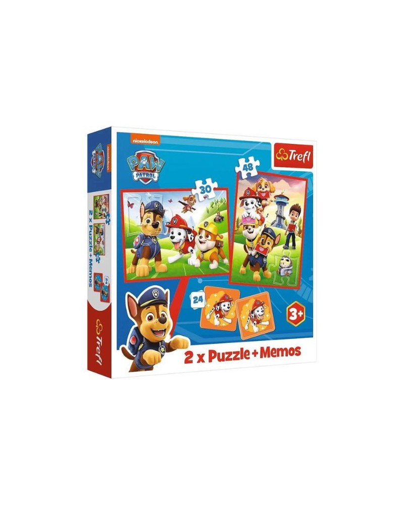 Puzzle - Paw Patrol - 2en1 + Memos