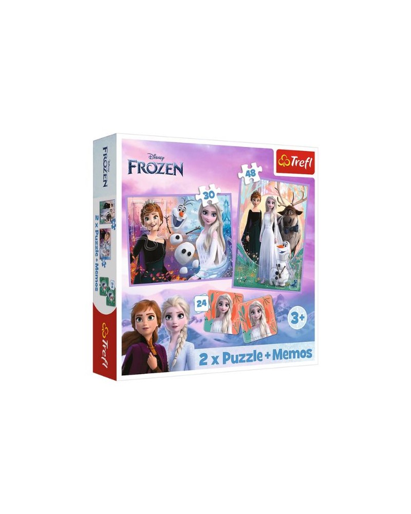 Puzzle - Reine Des Neiges - 2en1 + Memos