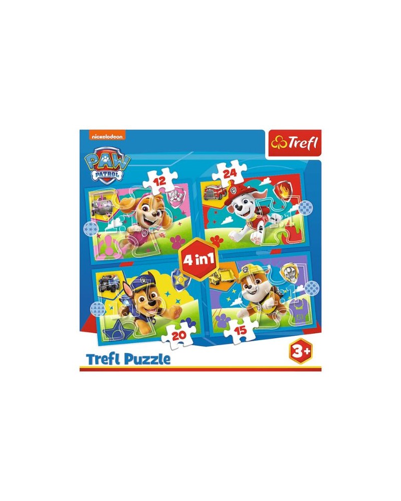Puzzle - Paw Patrol - 4en1
