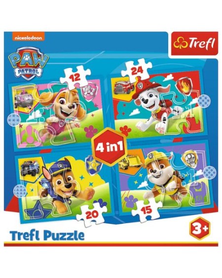 Puzzle - Paw Patrol - 4en1
