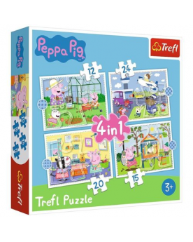 Puzzle 4en1 Peppa Pig