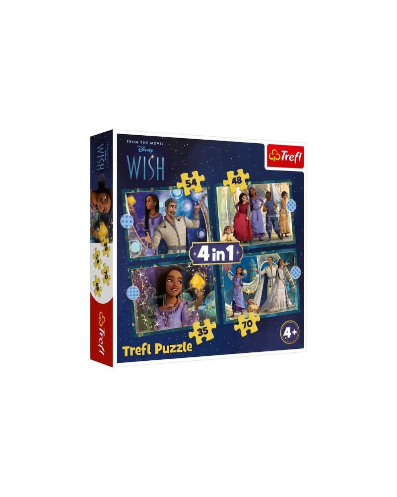 Puzzle - Disney Dreams come true - 4en1