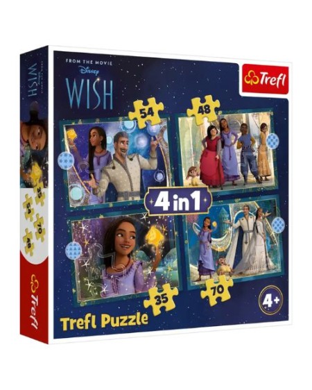 Puzzle - Disney Dreams come true - 4en1