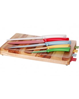 Set de couteaux avec planche à découper