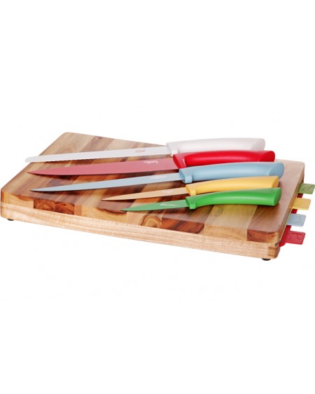 Set de couteaux avec planche à découper